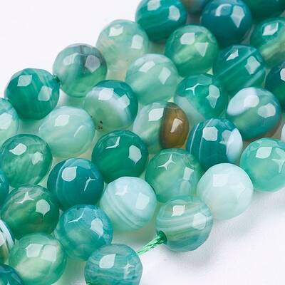 Natural Striped Agate/Banded Agate Beads Strands