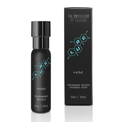 Lure Black Label for Him - Pheromone Infused  Personal Scent .33 Fl Oz (10 ml) Bottle