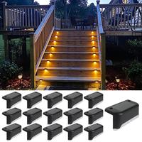 16pack Solar Pool Side Lights Changing Solar Deck Lights Outdoor LED Step Light Waterproof Pool Accessories Decor for Stairs ...