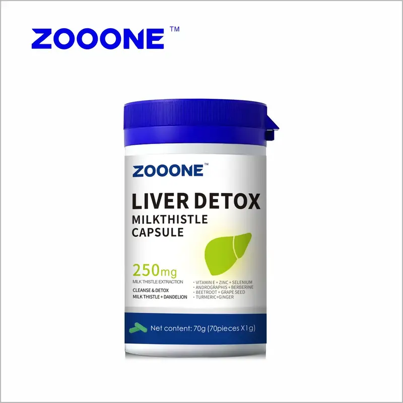 ZOOONE-Liver Cleanse Detox & Repair Formula - Herbal Liver Support Supplement with Milk Thistle Turmeric Dandelion Root & Art...