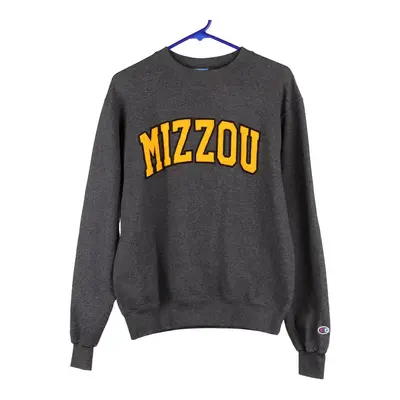 Mizzou Champion College Sweatshirt - Small Grey Cotton Blend