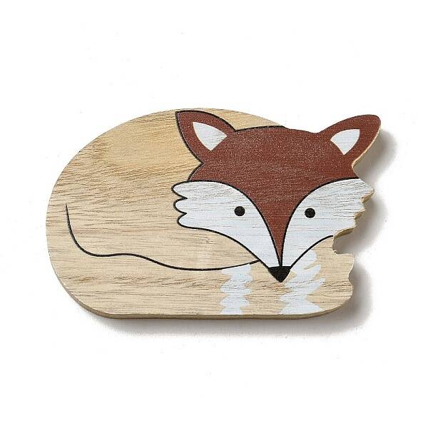 Autumn Single Face Printed Wood Cabochons