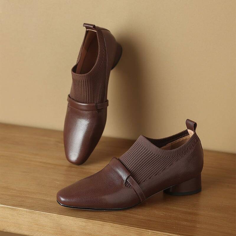 CHIKO Brandee Square Toe Block Heels Ankle Boots