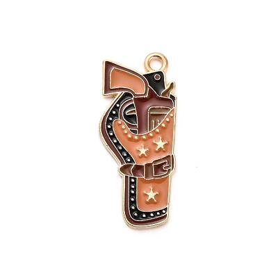 Western Cowboy Theme Alloy Enamel Pendants