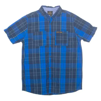 BENCH Boys Shirt Blue Check 13-14Y