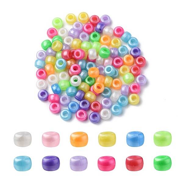 Plastic Pearlized Beads