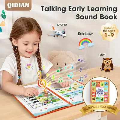 Toddler 1-6 Year Old | My First English Sound Toy – 470+ Words, 21 Themes, Fun Word Game & Bilingual Toys, Juguete Educativ...