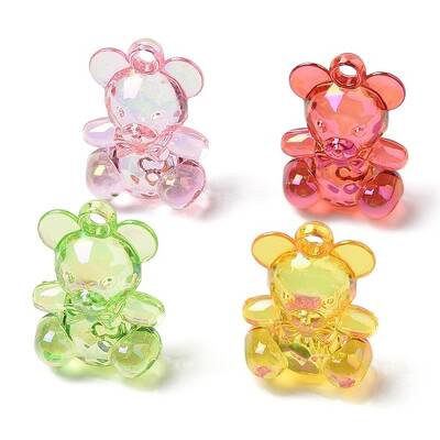 Electroplate Transparent UV Plating Acrylic Pendants
