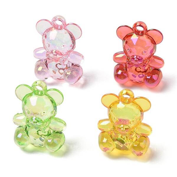Electroplate Transparent UV Plating Acrylic Pendants