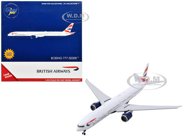 Boeing 777-300ER Commercial Aircraft with Flaps Down \