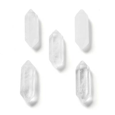 Natural Quartz Crystal Double Terminated Points Rock Crystal No Hole