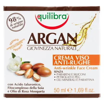Equilibra Argan Anti-Wrinkle Face Cream 50 Ml