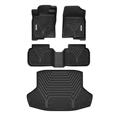 Custom Fit All-Weather Floor Mats for 2022-2025 Honda Civic Sedan (Not for Hatchback), TPE 1st & 2nd Row Floor Liners & Trunk...