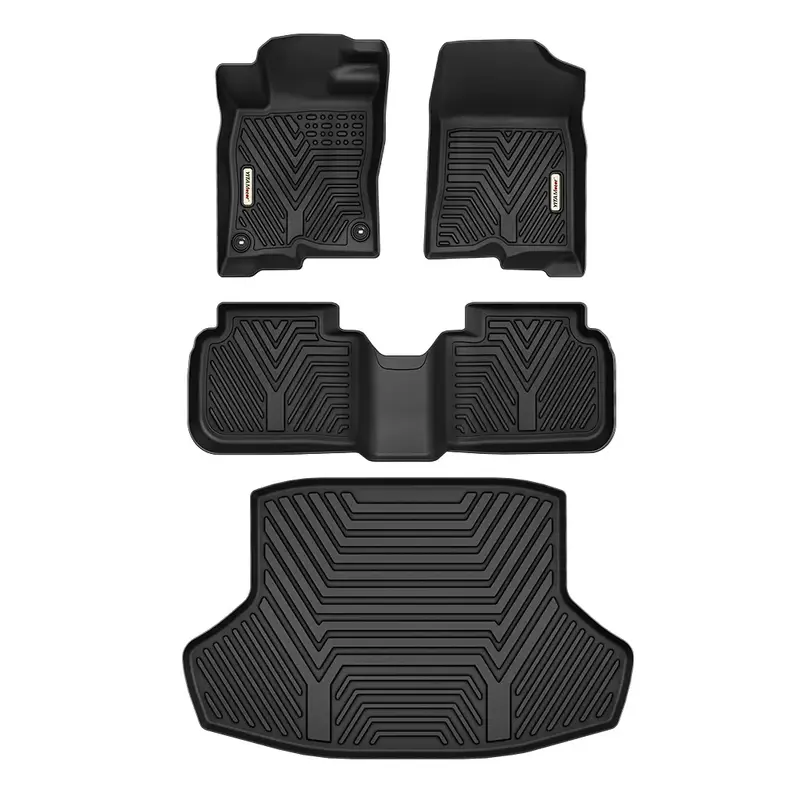 Custom Fit All-Weather Floor Mats for 2022-2025 Honda Civic Sedan (Not for Hatchback), TPE 1st & 2nd Row Floor Liners & Trunk...
