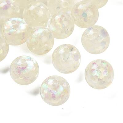 Transparent Resin with Paillette Beads
