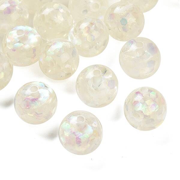 Transparent Resin with Paillette Beads