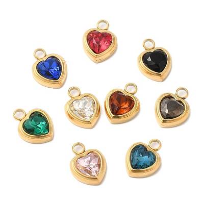 Ion Plating(IP) 304 Glass Charms