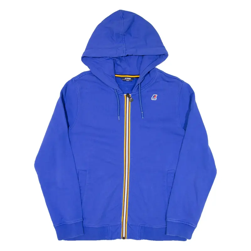 K-WAY Mens Blue Hoodie Full Zip M