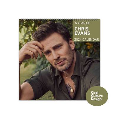 Chris Evans Calendar - 2024 Calendar, Wall Calendar 2024, Planner 2024