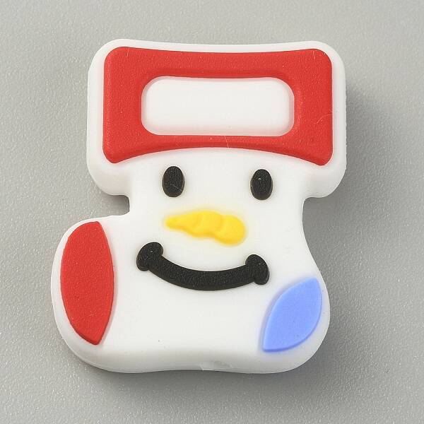 Christmas Theme Food Grade Eco-Friendly Silicone Beads