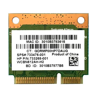 HP 733268-001 | QCWB335 802.11b/g/n + Bluetooth 4.0 Mini PCI-E Wireless Card