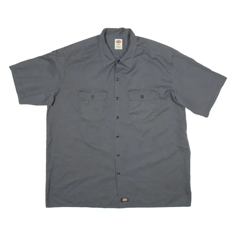 DICKIES Mens Worker Shirt Grey 2XL