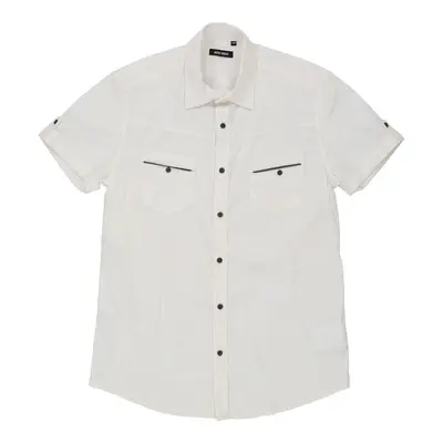 Antony Morato Short Sleeve Shirt - Large White Cotton