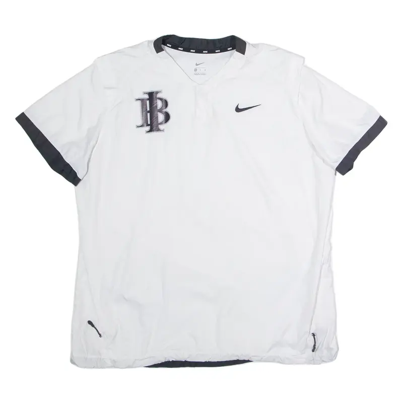 NIKE IB Golf Mens Jersey White Button Neck XL