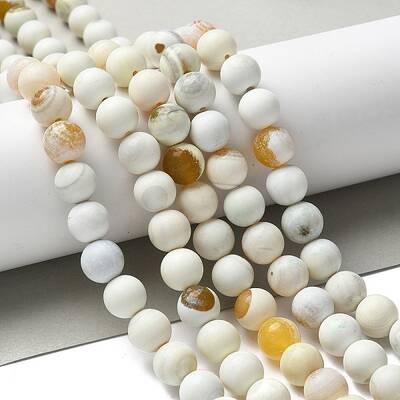 Natural Fire Crackle Agate Beads Strands