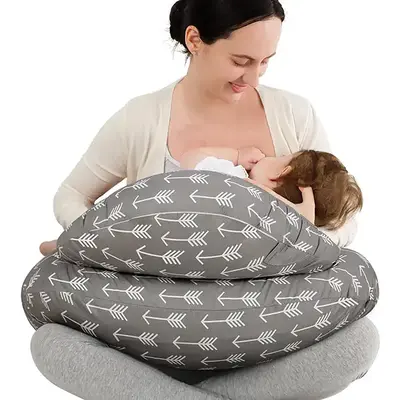 Yoofoss Nursing Pillow for Breastfeeding, Plus Size Breastfeeding Pillows, Breast Feeding Pillows for Mom with Adjustable Wai...