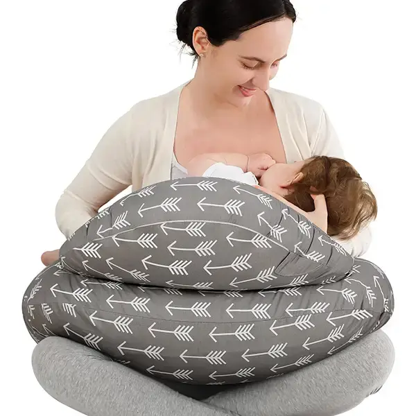 Yoofoss Nursing Pillow for Breastfeeding, Plus Size Breastfeeding Pillows, Breast Feeding Pillows for Mom with Adjustable Wai...