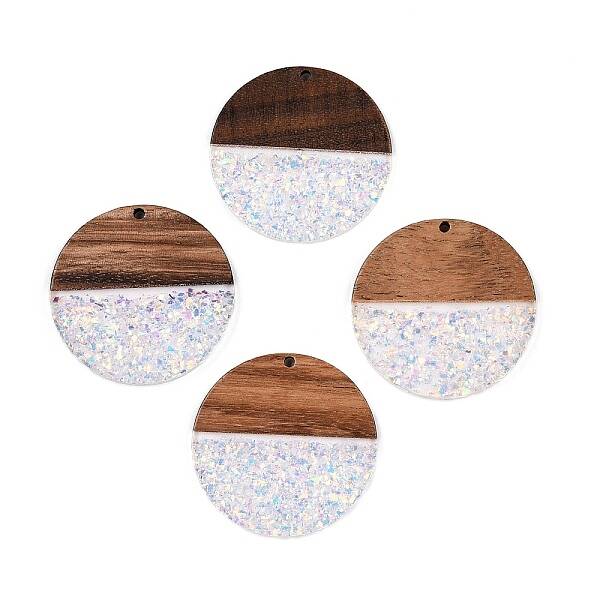 Epoxy Resin & Walnut Wood Pendants