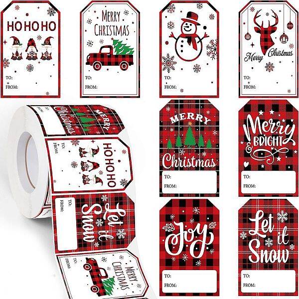 Christmas Theme Cartoon Paper Stickers
