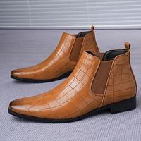 Fashionable and versatile Chelsea boots, men's mid-calf boots, new men's boots