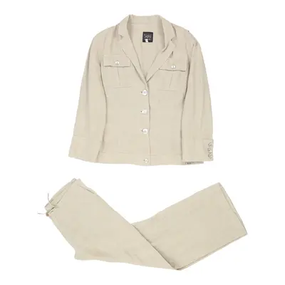 Krizia Jeans Co-Ord - Medium Beige Linen | Size: medium