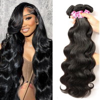 UNice Body Wave Human Hair Bundles Brazilian Virgin Hair Weave Extensions Sew in Bundles Straight  Water Wave Kinky Straight