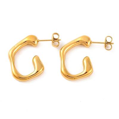 Ion Plating(IP) 304 Stainless Steel Stud Earrings