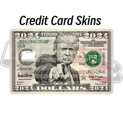 Trump Donald president 45 Sticker Waterproof Vinyl debit credit skin cover ebt - Sleek & Stylish Protection for Your Cards d...