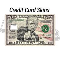 Trump Donald president 45  Sticker Waterproof Vinyl debit credit skin cover ebt - Sleek & Stylish Protection for Your Cards d...