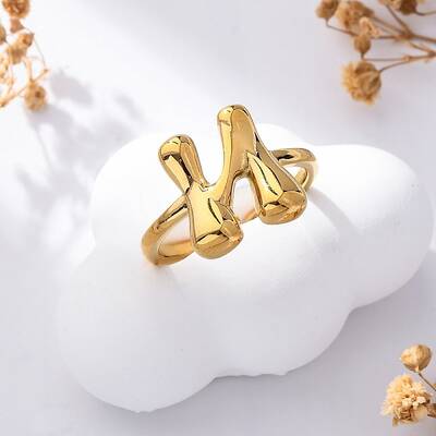 304 Stainless Steel Open Cuff Rings for Women