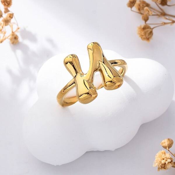 304 Stainless Steel Open Cuff Rings for Women