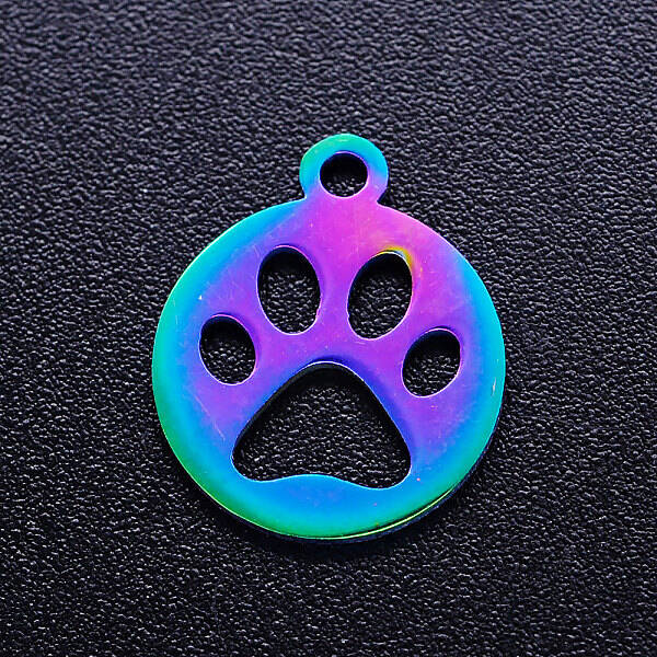 Ion Plating(IP) 304 Stainless Steel Pet Charms