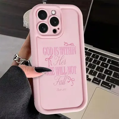 Butterfly & Letter Pattern Phone Case, TPU Decorative Phone Protector Cover, Phone Accessories Compatible with iPhone 11 12 1...