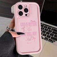 Letter Pattern Mobile Phone Case, TPU Decorative Phone Protector Cover, Phone Accessories Compatible with iPhone 11 12 13 14 ...
