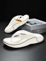 Unisex's Solid Color Orthotic Slides, Casual Comfortable Breathable Beach Sandals, Toe Slippers for Indoor & Outdoor Wear, Be...