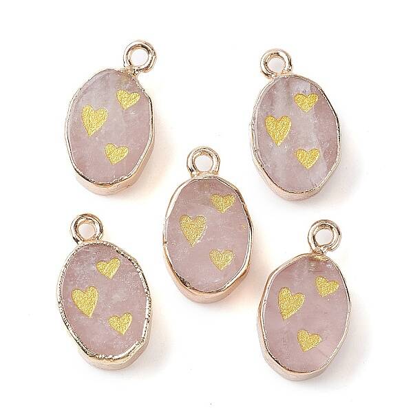 Natural Rose Quartz Pendants
