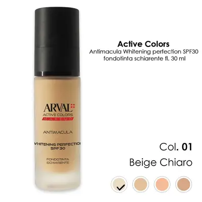 ARVAL antimacula - Whitening Perfection SPF30 n. 01 - light beige brightening foundation fl 30ml