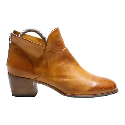 LEMARGO Ankle Boots Orange Leather Womens UK 4
