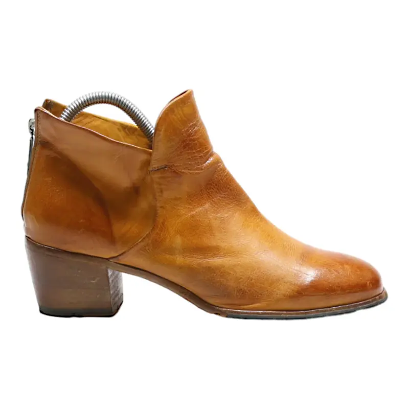 LEMARGO Ankle Boots Orange Leather Womens UK 4