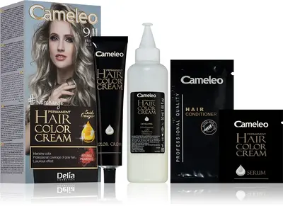 Delia Cosmetics Cameleo Omega Permanent Hair Dye Color 9.11 Ice Blonde